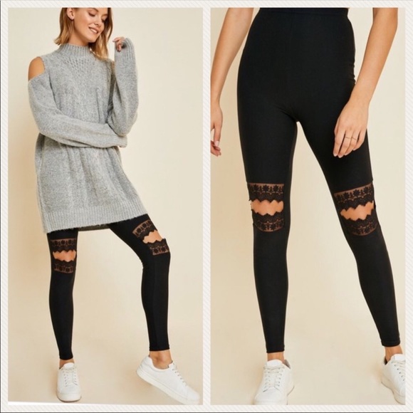 Fernweh Boheme Pants - 🆕❗️LAST 1❗️FERNWEH BOHEME LACE CUT OUT LEGGINGS